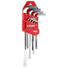 Набор шестигранных ключей  9 шт. ЗУБР 27460-2