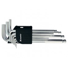 Набор шестигранных ключей имбусовых 1,5-10мм CкV, 9шт MATRIX