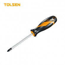 Отвертка крестовая PZ1x 100мм двухкомп. ручка TOLSEN 20011