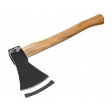 Топор 1000 гр, дер.ручка, кованый MIRAX