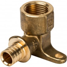 Акс. угольник-переходник ВР 20*1/2 с креплением STOUT (10/50)