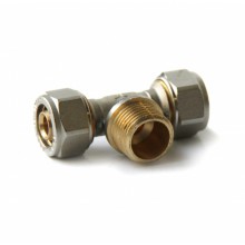 Тройник м/п 16х1/2нар. Pro Aqua | 10/130 в упак.