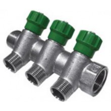 Коллектор регул. 1 х 1/2нар. - 2 вых.(ник.)