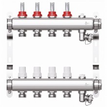 Кол. группа  1х-4 вых. с расх. нерж. STI в сборе Евроконус 3/4