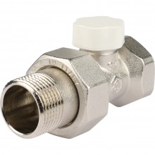 Клапан  3/4 для РАДИАТОРА прямой нижний запорно-баланс.  STOUT l 1/20 в упак.