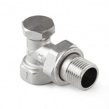 Клапан  3/4 для РАДИАТОРА угловой нижний  запорн. Pro Aqua