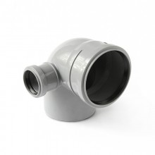 Отвод для внутренней канализации 110х90 с выходом 50 (левый) Политэк