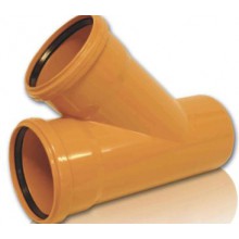 ТРОЙНИК нар.кан.  D 110х110 угол 45 Политэк (25)