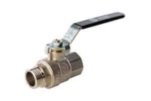 Кран шар.   1/2 г/ш рыч. STOUT  полнопрох. | 25/100 в упак.