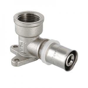 Пресс- угольник 20х1/2 ВР  с креплением Valtec