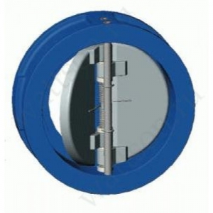 Клапан обр.межфланцевый Ду 80 Ру 16, двухстворчатый, уплотнение EPDM, Tecofi CB3448N-EP0080