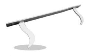 Кронштейн на полосе 500 для чугунных радиаторов (10/1500)