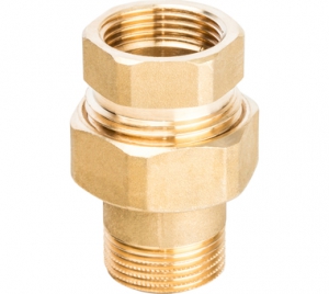 Узел ниж. подключения 1/2 для 2-х труб. систем. Pro Aqua (с ниппелем) прямой