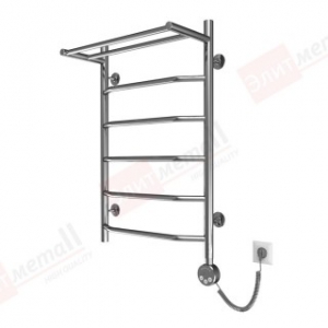 Электрический полотенцесушитель ВЕКТРА С ПОЛКОЙ (Серия ЭС-03) с диммером