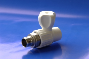 ПП Кран шаровый д/рад. НР D20-1/2 Политэк (75/25)