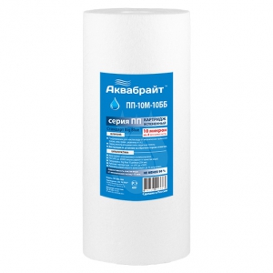 Картридж 10BB  ПП 10 мкр АКВАБРАЙТ для мех. очистки воды | 20 в упак.