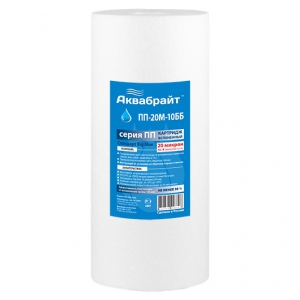 Картридж 10BB  ПП 20 мкр АКВАБРАЙТ для мех. очистки воды | 20 в упак.