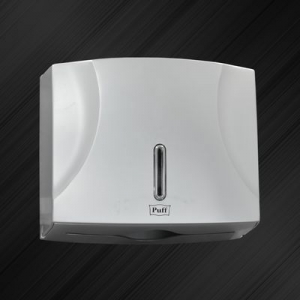 Диспенсер для  бумажных полотенец Puff-5125S пластик, ХРОМ/глянцевый, для листов Z и V сложения