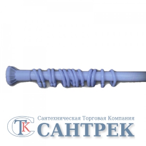 КАРНИЗ В ВАННУЮ КОМНАТУ голубой 110х200см