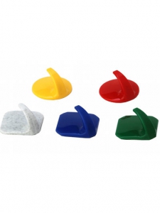 Крючки самоклеющиеся Мозаика (10 шт) 3,7х3,7х2 (М-пластика) (М 2232)