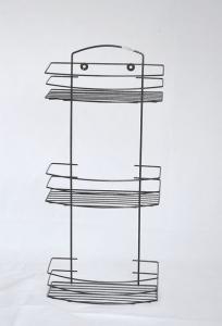 ПОЛКА прямая 3 яруса овал, 8525-3 СТК (молотковая) РОССИЯ