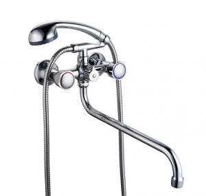 Смес. ванна 2-рук. FAUZT (кер/переключатель) FZ511-A17