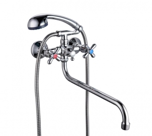 Смес. ванна 2-рук. FAUZT (шар/перекл.) FZ428-A03 (10)