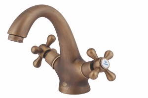 Смес. тюльпан 2-рук. KAISER Carlson Style 44313-2 An (антик бронза)