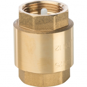 Обратный клапан  1 STOUT (с пласт. седлом) l 8/112 в упак.