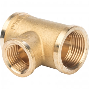 Тройник перех. 3/4х1/2х3/4 г/г/г STOUT (ник.) l 10/50 в упак.