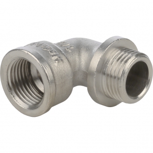 Угольник  3/4 г/ш  STOUT (ник.) с упор. l 10/40 в упак.