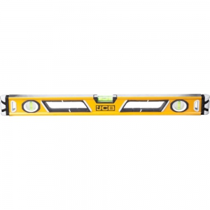 Уровень  600 мм 3 глазка, коробчатый, магнитный JCB