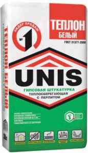 Штукатурка UNIS Теплон гипс. белая 30кг