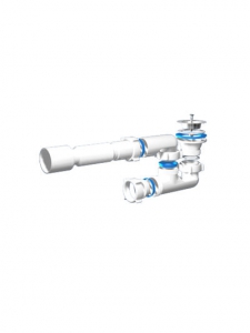 Сифон для душ. поддона 1-1/2 х 40 регулируемый с г/тр. E215  АНИ