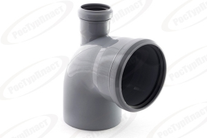 КОЛЕНО D=110 с отводом 50 наверх Flextron (14)