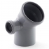КОЛЕНО D=110 с отводом 50 угол 45* левое Flextron (15)