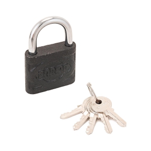 Замок навесной Аллюр ВС1Ч-4506, d 8 мм, 59 x 49 мм (5 ключей), проем дужки 33 x 32,5 мм