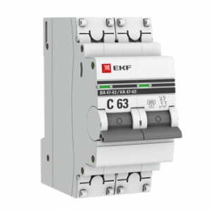 Авт.выкл.2п 16А EKF ВА 47-63 4.5кА PROxima  mcb4763-2-16C-pro