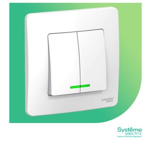 Выкл. СП 2-кл. IP20 10А с инд. бел. Blanca SE BLNVS010511