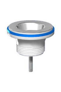 Выпуск для умывальника 1 1/4 с нержавеющей решёткой D=64мм АНИ Пласт M200