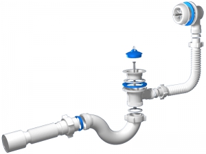 Сифон для ванны ВАРЯГ с г/тр. 40х50 (Обвязка д/ванны)