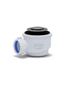 Сифон для душ. поддона 1-1/2 х 40  50/60 хром (клик-клак) Е415CL