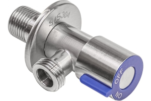 Кран угловой 1/2х3/4 RM, керамическая кран-букса, SUS304