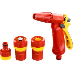 Набор для шланга 1/2 GRINDA 4 предмета (пистолет+3насадки)
