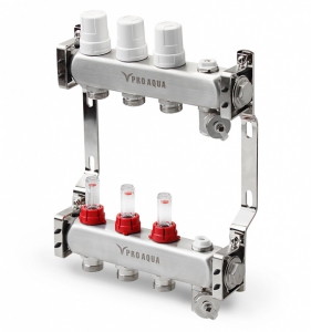 Кол. группа  1х-4 вых. с расх. нерж. Pro Aqua 280 мм