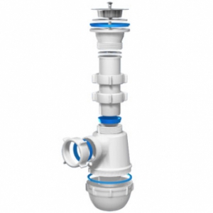 Сифон для мойки АНИ Пласт Грот A0100 1 1/2 дюйма 40 мм