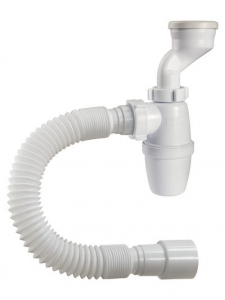 Р-31009 Сифон ОРИО для писсуара с манжетой D - 40,46 мм и гибкой трубой 40-40/50