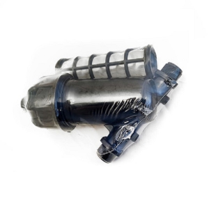 Фильтр 1 1/2 косой пластиковый ФКС с нерж сеткой 120 мкм (для систем полива)