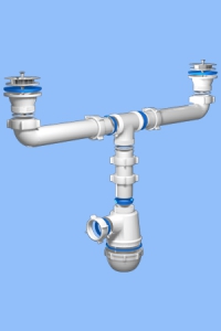 Сифон Ани Грот 1-1/2 х 40 двойной А3000